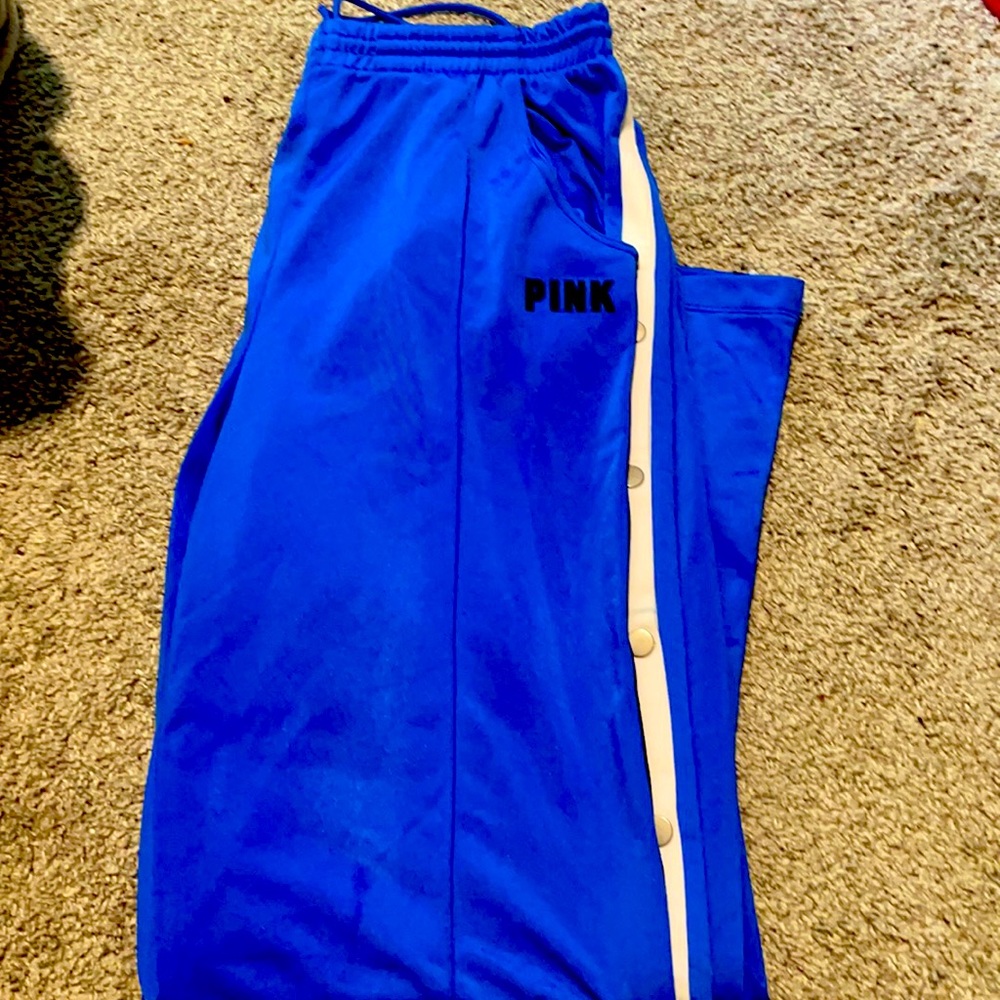 Pink Victoria secret break away snap pants